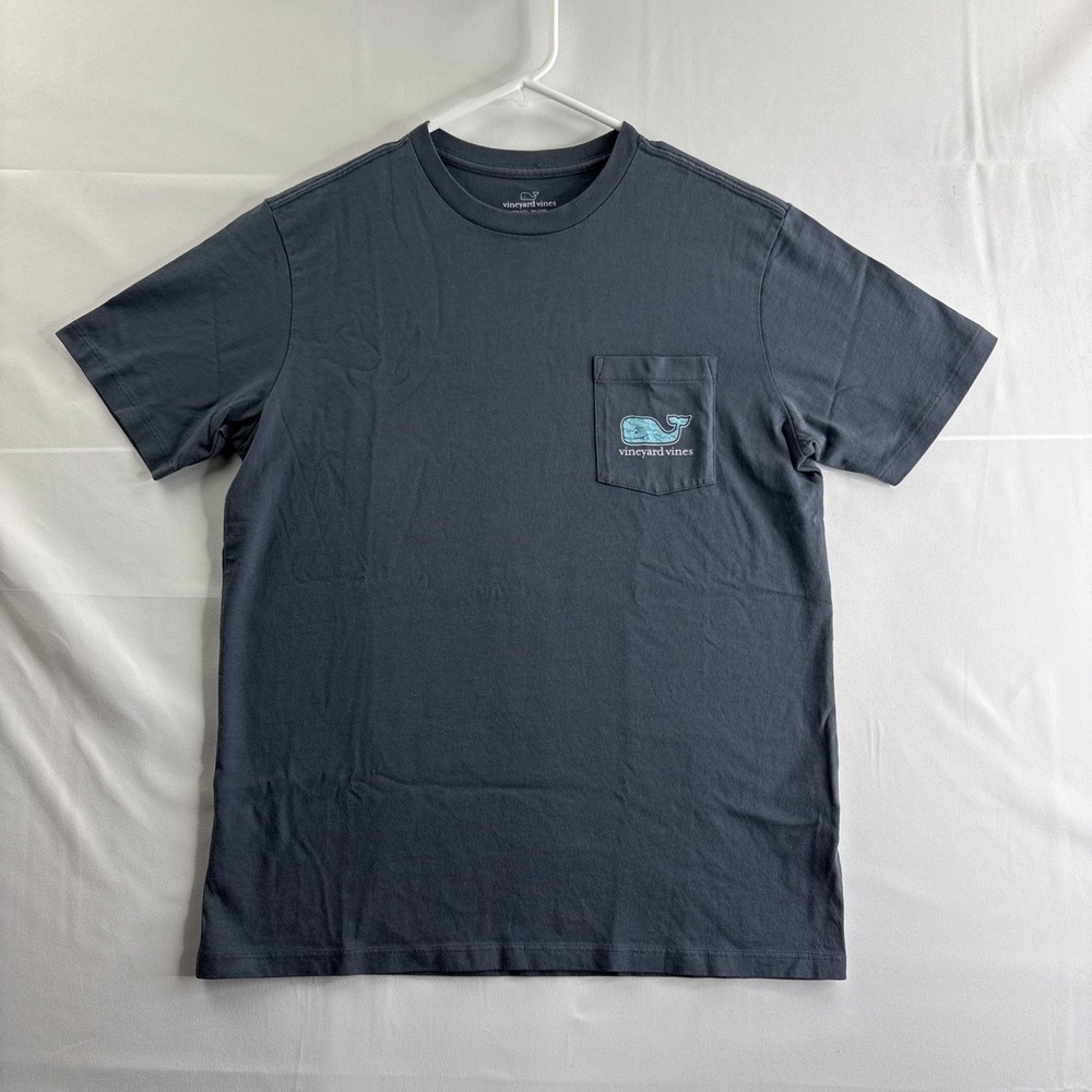 Vineyard Vines Youth Large Navy Blue Short Sleeve T-Shirt Casual Beach School